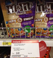 m&m salty