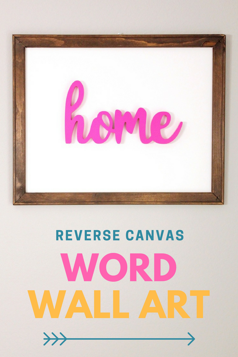 DIY Reverse Canvas Word Wall Art | All Things Target