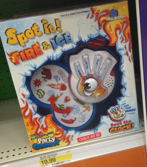 Target spot it fire and ice