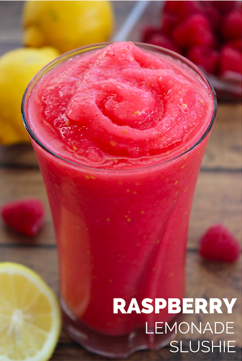 Refreshing Raspberry Lemonade Slushie