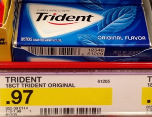 target trident gum