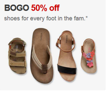 target bogo shoe deal pic
