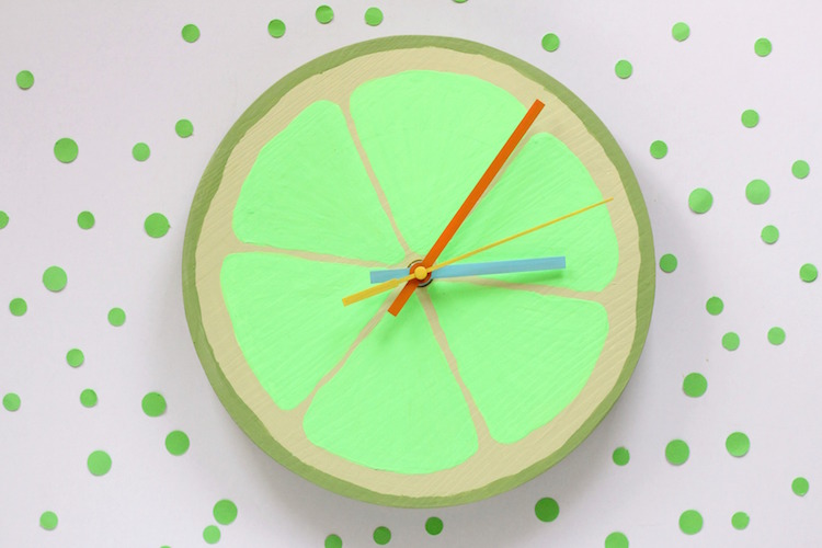 DIY Citrus Wall Clock