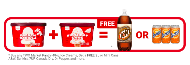 Target ice cream free soda deal