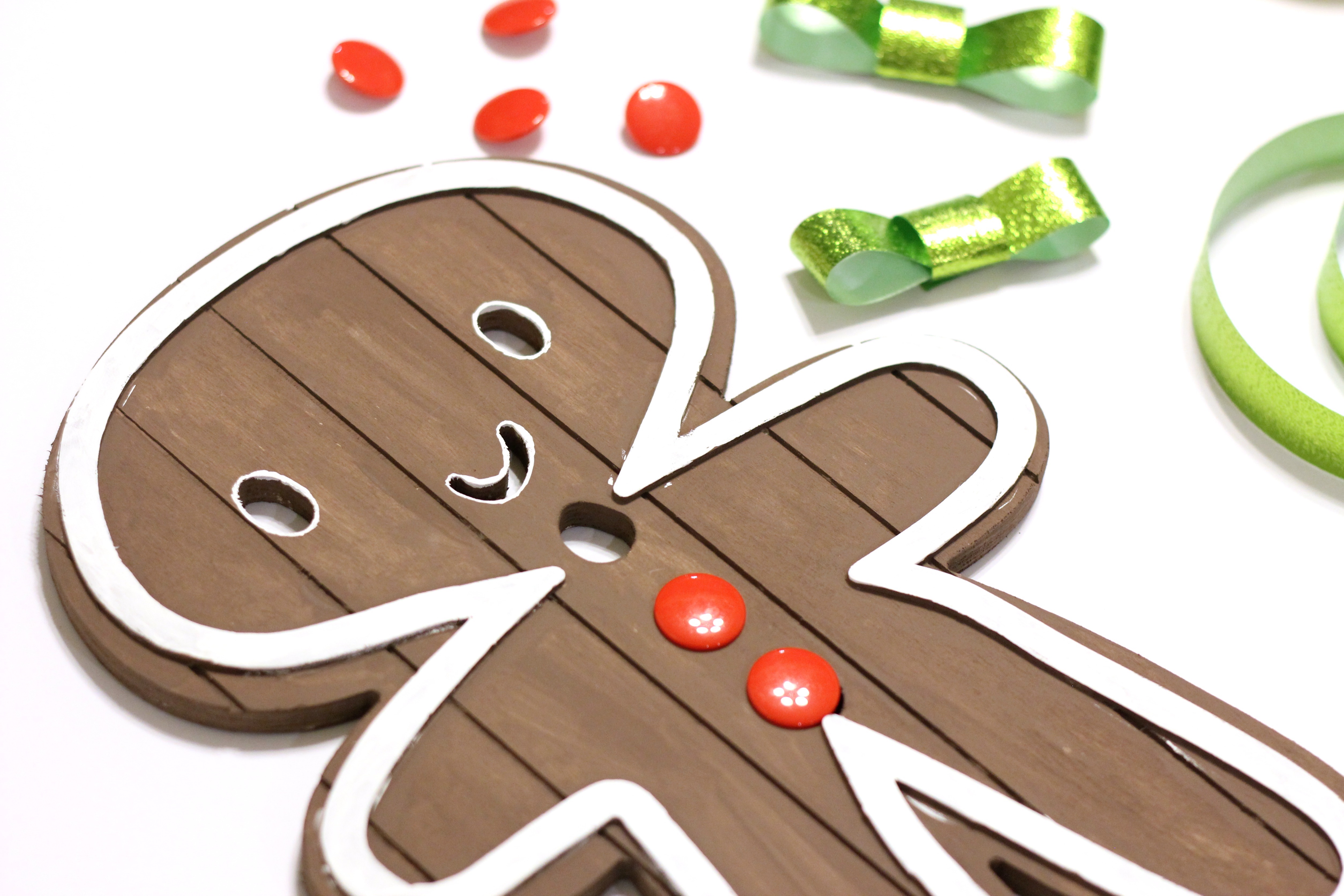 DIY Wood Gingerbread People - Supplies from Target