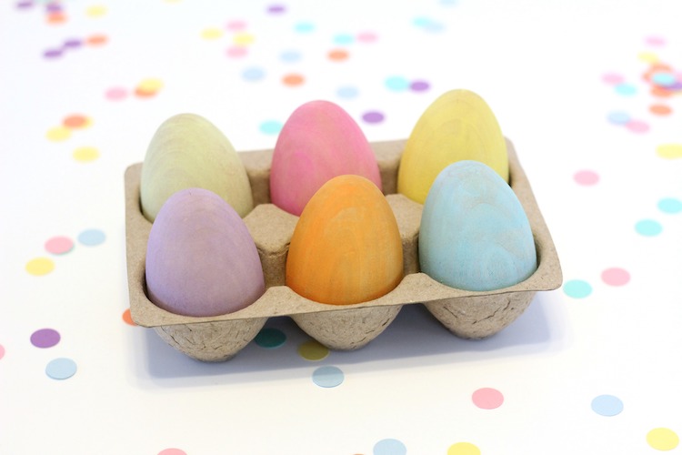DIY Wooden Easter Eggs from Target Dollar Spot