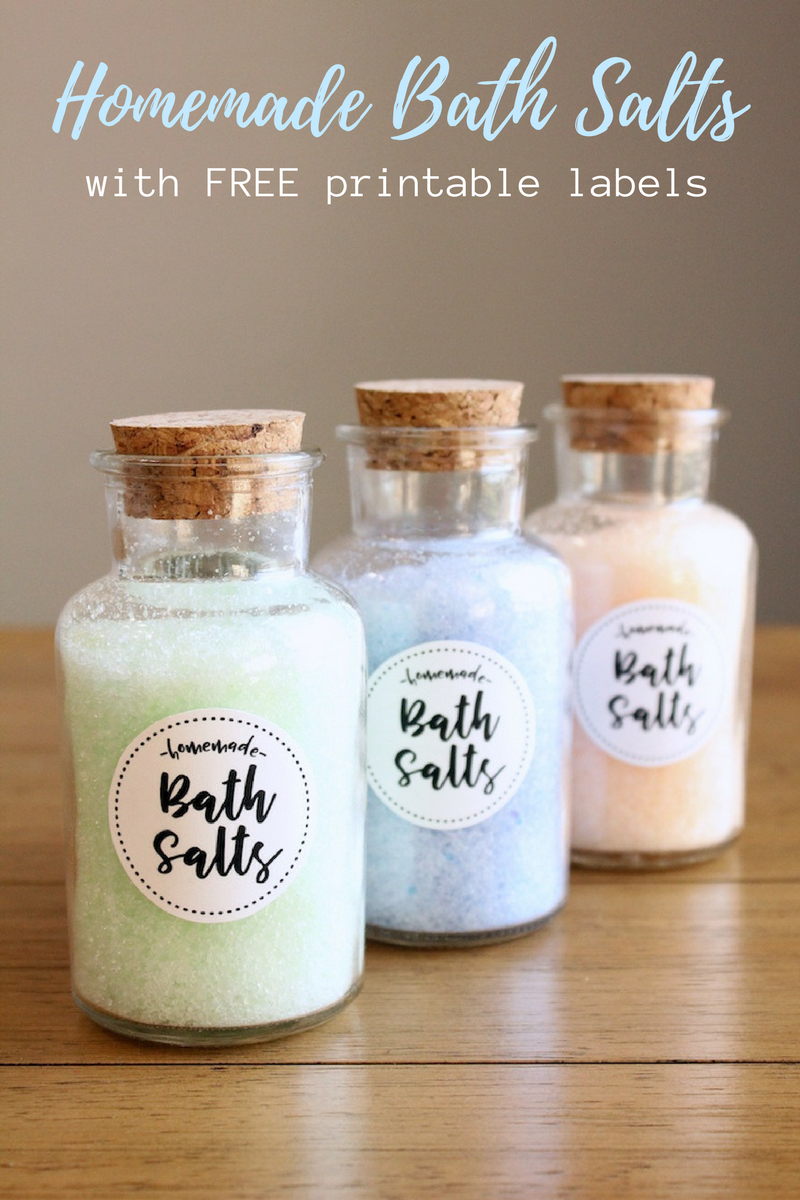 Diy Homemade Bath Salts With Free