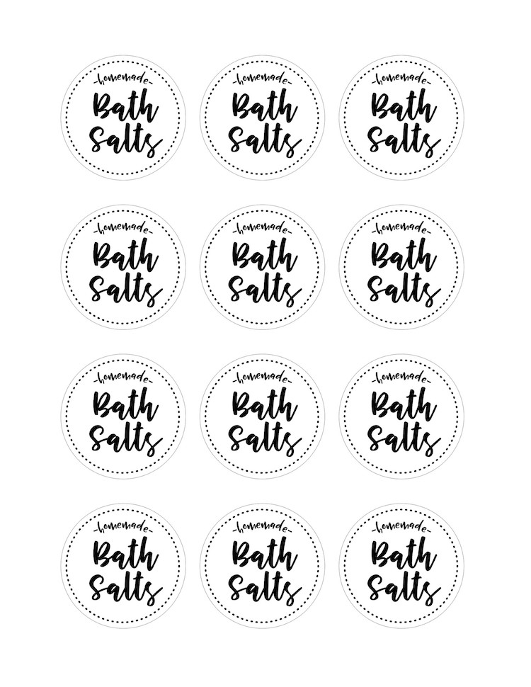 Diy Homemade Bath Salts With Free Printable Labels All Things Target