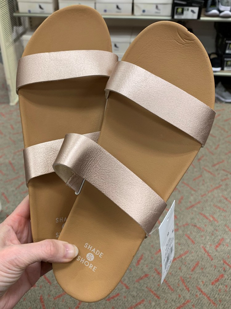 target slide on sandals